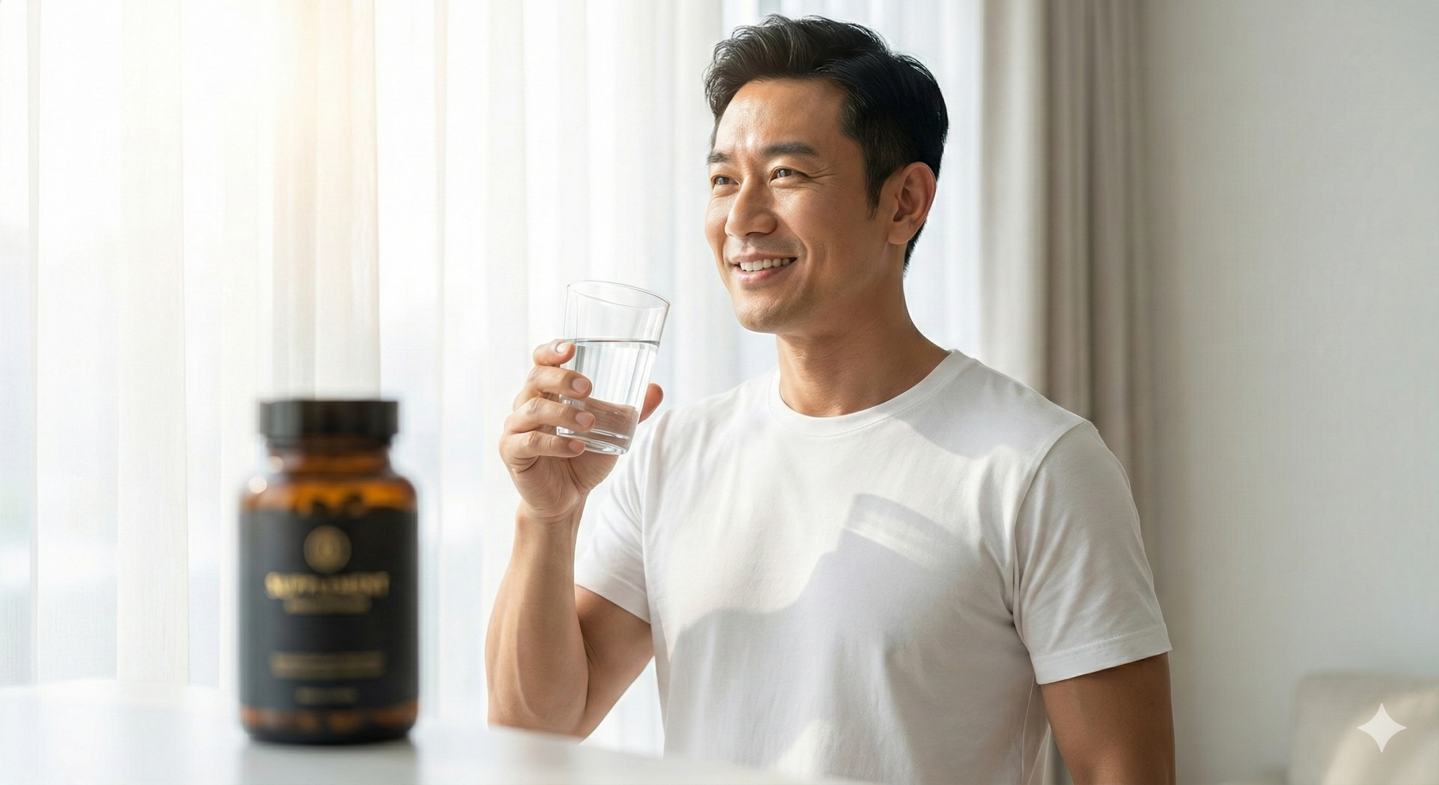 Healthy, energetic middle-aged man